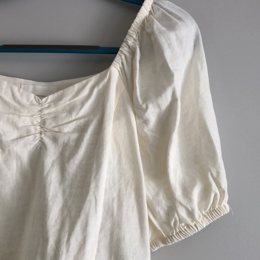 Linen Off the Shoulder H&M Top - Picture 3 of 4